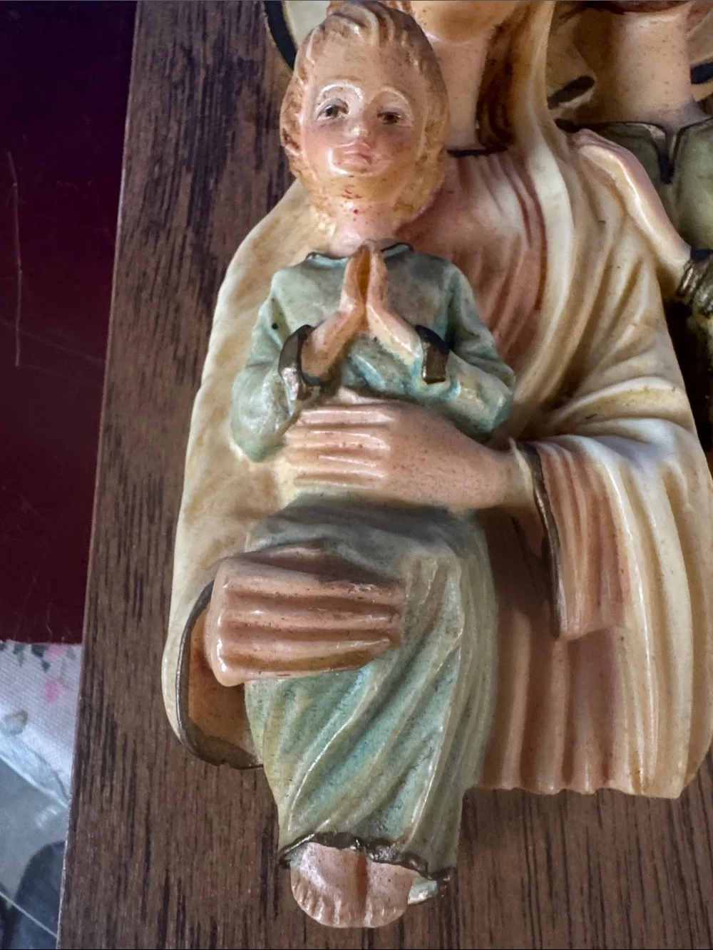 Vintage Holy Family Wall Plaque Jesus Virgin Mary Joseph Roman Italy Religion